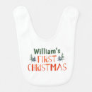 Search for first christmas baby bibs Red
