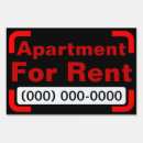 Search for apartment for rent signs Realtor