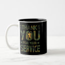 Search for thank you for your service mugs Military