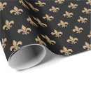 Search for fleur de lis wrapping paper Black
