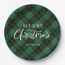 Search for plaid christmas plates Tartan