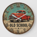 Search for red truck clocks Vintage