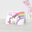 Search for unicorn birthday cards Purple