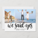Search for elopement wedding announcement cards We said yes
