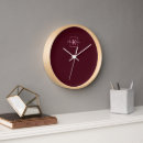 Search for burgundy clocks Minimalist