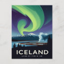 Search for vintage iceland postcards Northern lights
