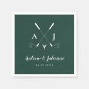 Search for emerald green napkins Typography