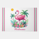 Search for pink flamingo doormats Floral