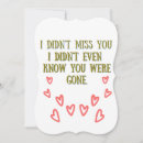 Search for funny i miss you cards Humor