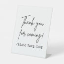Search for favor wedding signs Please take one
