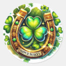 Search for gold horseshoe stickers Irish