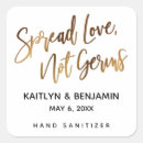 Search for hand sanitizer wedding stickers Simple
