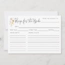 Search for bridal shower request recipe cards Elegant