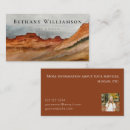 Search for desert business cards Terracotta