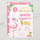 Search for 2nd flamingo birthday invitations Luau
