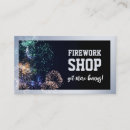 Search for fireworks business cards Light