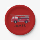 Search for red truck paper plates Cute