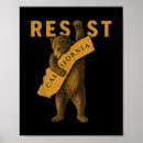 Search for california bear posters Red