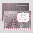 Search for night in paris sweet 16 invitations Chic