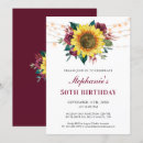 Search for sunflower 50th birthday invitations String lights