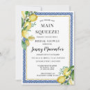 Search for blue and yellow bridal shower invitations Greenery
