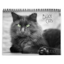 Search for black cat calendars Black and white