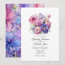 Search for purple and blue wedding invitations Lilac