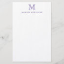 Search for monogram stationery paper Initial