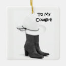 Search for cowgirl ornaments country western