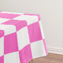 Search for pink and orange tablecloths Checkerboard