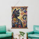 Search for floral tapestries Black