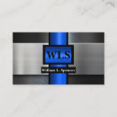 Search for metallic blue business cards Contractor