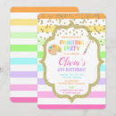 Search for rainbow art party invitations Girl