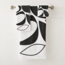 Search for black and white abstract bath towels Stylish