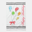 Search for happy birthday kitchen towels Red