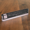 Search for business name plates Metallic