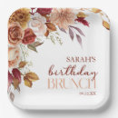 Search for burnt orange plates Birthday party