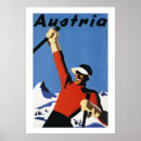 Search for vintage skiing advertising posters Austria