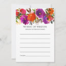 Search for bridal shower advice cards Botanical