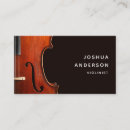 Search for violin teacher business cards Simple