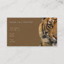 Search for tiger business cards Animal