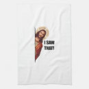 Search for christian kitchen towels Jesus