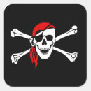 Search for crossbones square stickers pirates