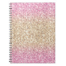 Search for hot pink glitter notebooks Trendy