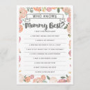 Search for who knows mommy best game invitations Shower
