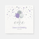 Search for silver and purple napkins Heart