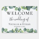 Search for greenery welcome wedding signs Foliage