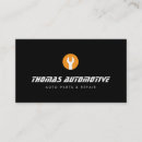 Search for auto parts business cards Car repair