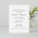 Search for gold border wedding invitations Classic