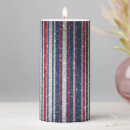 Search for red and white stripes candles Patriot